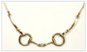 'D' Ring snaffle necklet with strap enhancement